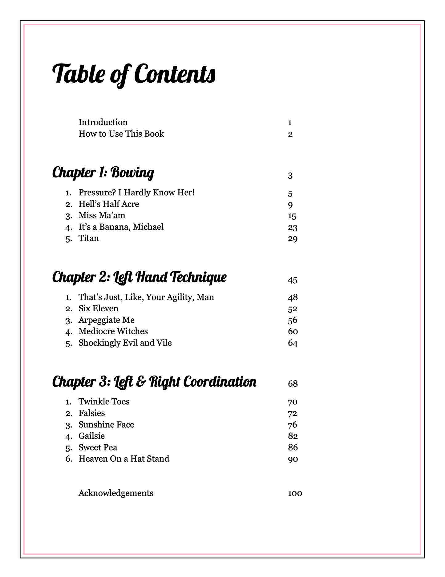 Basstudes: 16 etudes for double bass by Lauren Pierce