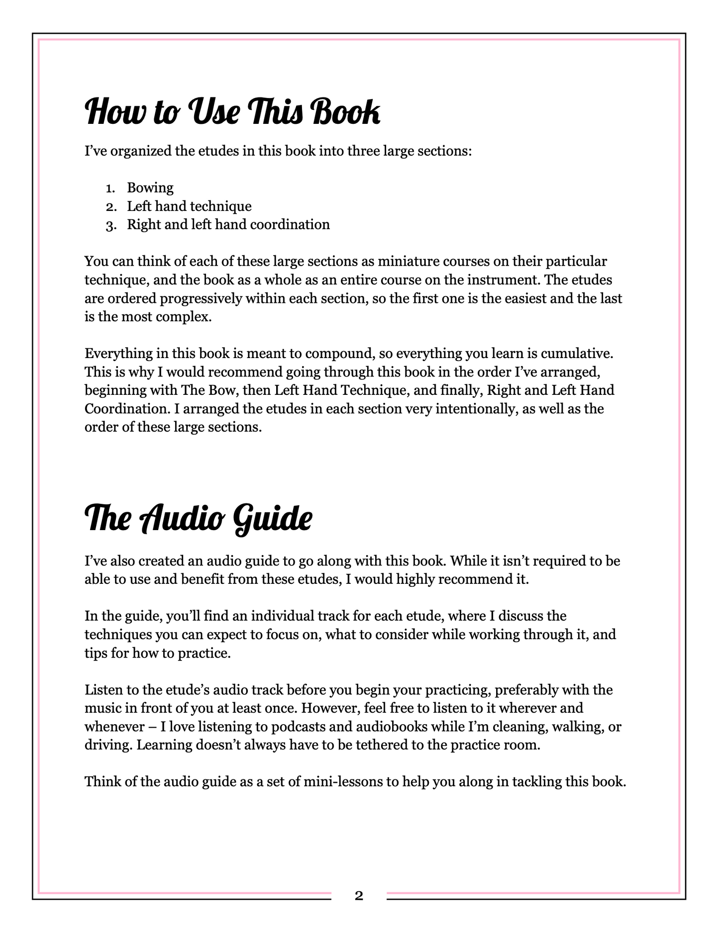 Basstudes: 16 etudes for double bass by Lauren Pierce