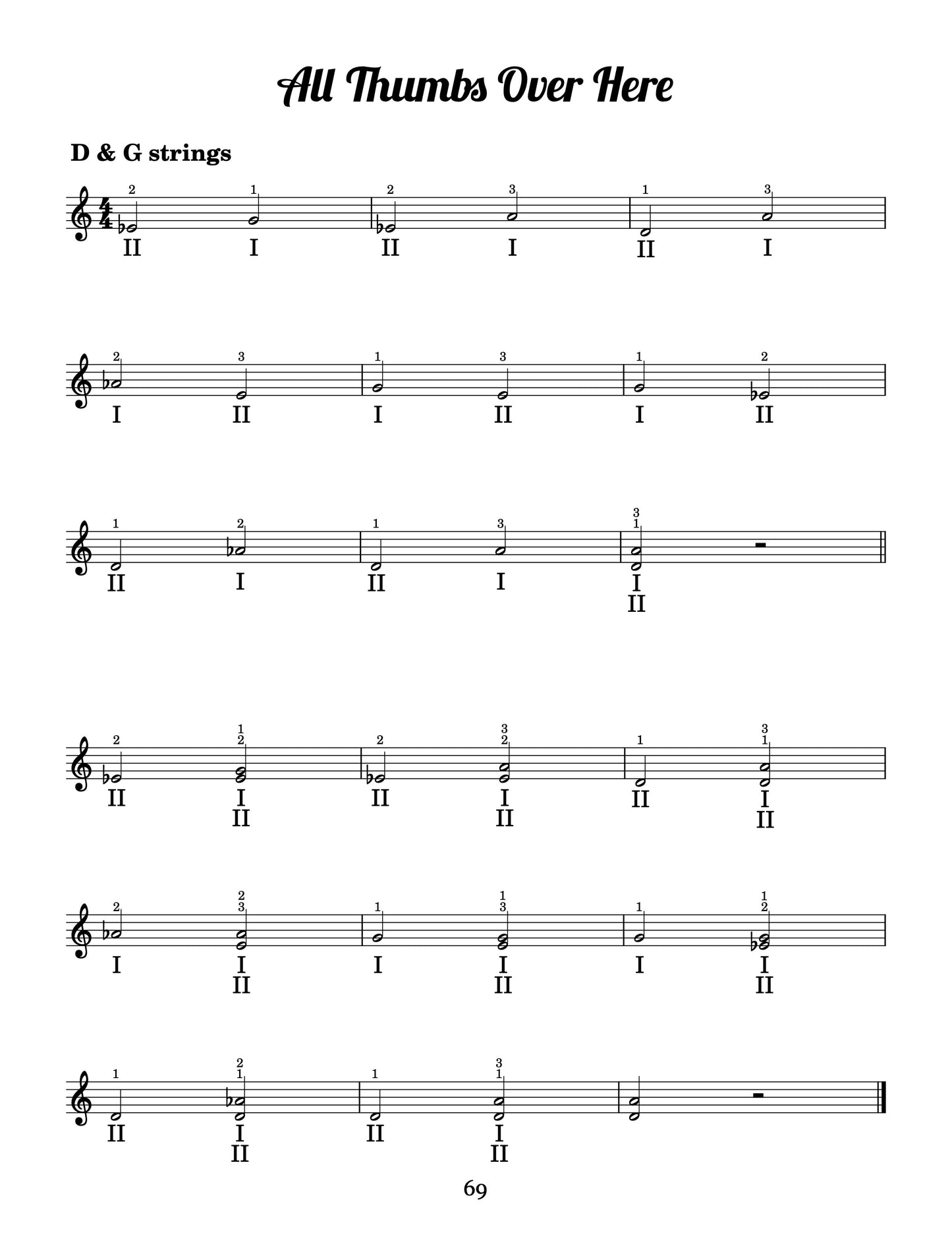 Thumb Position Exercise Packet